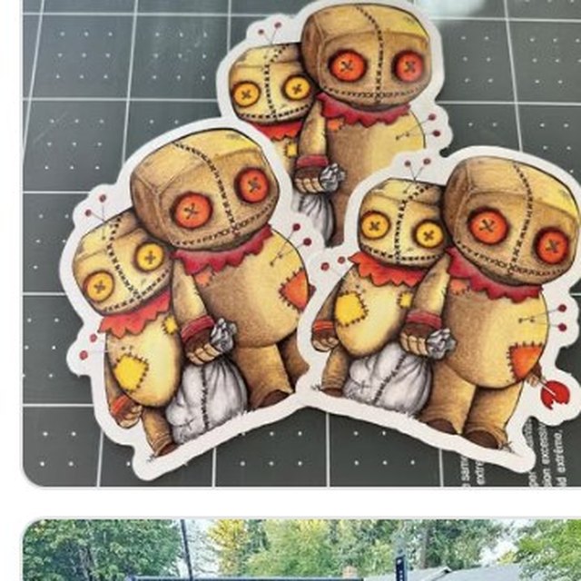 Custom character die-cut stickers