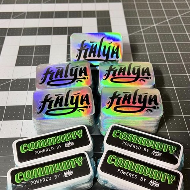 Holographic branded stickers